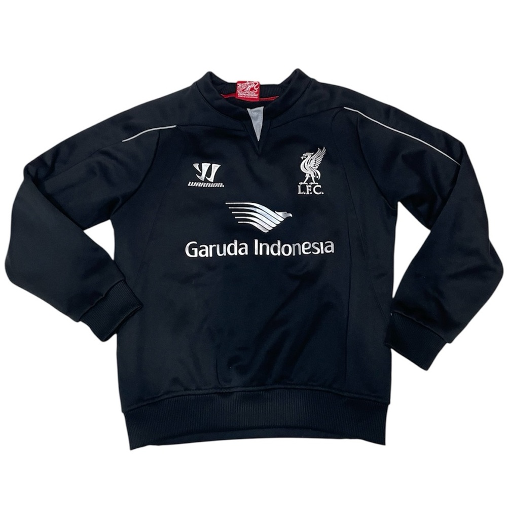 Warrior Liverpool Football Club Black Crew Neck warm up- Kids Medium